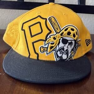 Retro (2005) New Era Pittsburgh Pirates Baseball Cap Hat Size 8 Yellow